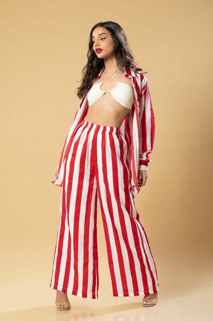 Red Stripe Co-Ord Set