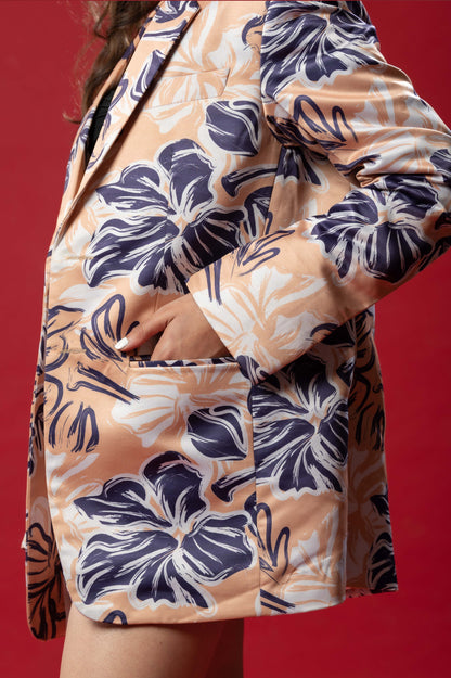 Purple on Yellow Co-Ord Set